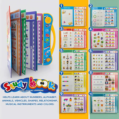 Kids Intelligence Book, Phonic learning with English Letters & Words, poems, relations & much more Learning with figures & voices